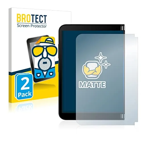 BROTECT Entspiegelungs-Schutzfolie für Microsoft Surface Duo 2 (Äußeres Display) (2 Stück) Matte Displayschutz-Folie, Anti-Fingerprint