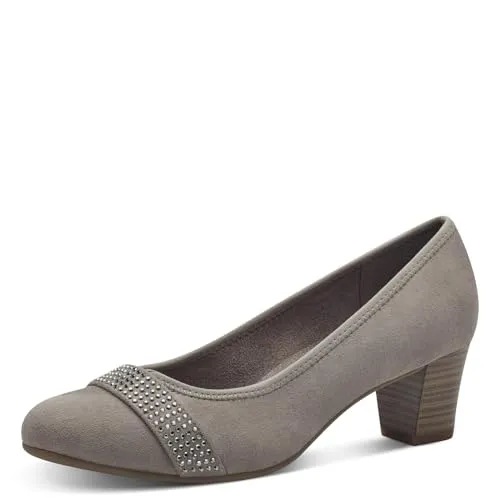 Jana Damen Pumps Vegan mit Glitzerdetails, Braun (Stone), 37 EU - Komfortable Damen Pumps mit eleganten Glitzerdetails. Die H-Weite sorgt für optimalen Sitz und Bewegungsfreiheit. 100 % vegane Materialien garantieren Stil ohne Kompromisse.