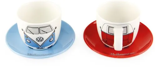 VW Collection VW T1 Espressotassen mit Unterteller, 2er-Set