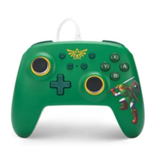 PowerA Wired Controller - Hyrule Verteidiger für Nintendo Switch - Kabelgebundener Controller mit ergonomischem Design für maximalen Komfort beim Spielen. Perfekt für actionreiche Abenteuer in Hyrule!