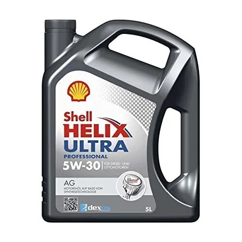 Shell Helix Ultra AG 5W30 - 5 Liter Flasche - Hochleistungs-Motoröl für optimale Motorpflege und Schutz, erfüllt höchste Standards für eine lange Lebensdauer Ihres Fahrzeugs.