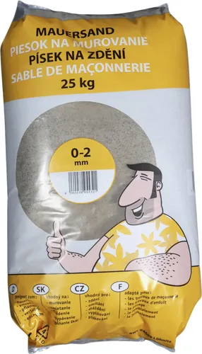 Rheinsand 0 - 2 mm natur 25 kg - Pflasterfugenmörtel & Fugensand, ideal für die Verfugung von Pflastersteinen und sorgt für eine stabile und langlebige Fugenfüllung.