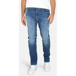 MAC 5-Pocket-Jeans Arne Pipe Stretch-Denim, washed in Italy blau 32