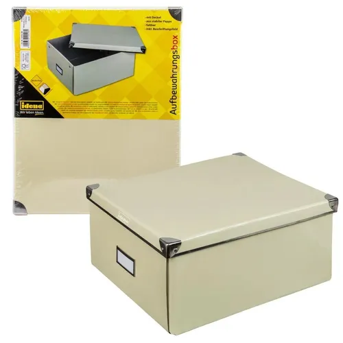 Idena Aufbewahrungsbox faltbar creme 35x28x17cm