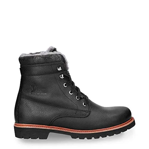 Panama Jack Herren P03 Aviator Igloo Combat Boot, Schwarz, 40 EU - Wanderschuhe aus wasserdichtem Nappa-Leder mit natürlichem Fellfutter, ideal für kalte Tage und Outdoor-Aktivitäten.