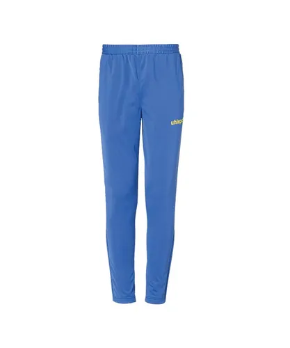 uhlsport Score Track Präsentationshose M in Blau - Stylische Sporthose für Fußball, aus atmungsaktivem Material mit praktischen Taschen und Reißverschlussabschluss, ideal für Training und Präsentationen.