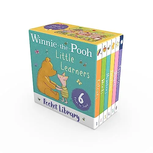 Winnie-the-Pooh Little Learners Pocket Library: Illustrated Pocket-Sized Books Perfect For Young Fans of Classic Pooh