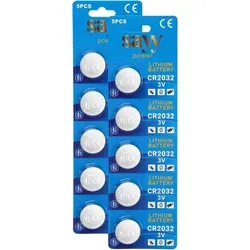 SAYY 10 X CR2032 3V Lithium Batterie Mehr Power CR 2032 Knopfzellen Batterien Medizinische, Elektronischen Kleingeräten, Autoschlüssel Knopfzelle