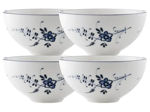 Villeroy & Boch Vieux Luxembourg Schälchen 150 ml 4er Set - Schalen & Schüsseln, edles Design mit zarten Reliefs, ideal für Snacks, Dips und Desserts, mikrowellen- und spülmaschinenfest
