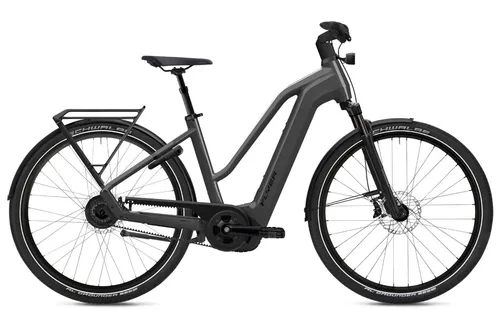 Flyer Gotour 7.23 Mixed - Cold Anthracite - 48cm | 28 - E-Bike für Alltag und Tour mit tiefem Einstieg, ideal für komfortable Fahrten in der Stadt und entspannte Ausflüge in die Natur.