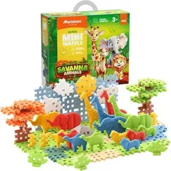 Marioinex Bauset Animals Savanna 100 - Kreatives Spielzeug - Entdecke mit dem Marioinex Bauset Animals Savanna 100 farbenfrohe Abenteuer! 100 flexible Bausteine fördern spielerisch Kreativität und Feinmotorik bei Kindern ab 3 Jahren.