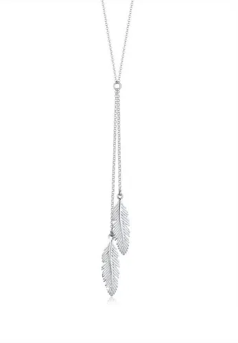 Elli Y-Kette mit Anhänger Feder aus 925 Silber - Ketten mit Anhänger, modische Y-Form mit Boho-Federn, das perfekte Accessoire für stilbewusste Frauen und ideal als Geschenk.