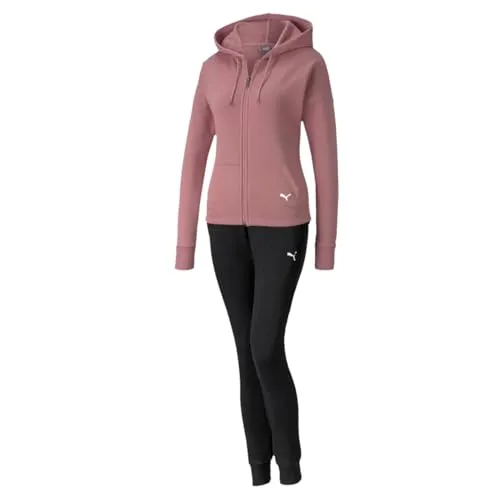 Puma Damen Trainingsanzug Clean Sweat Suit CL TR 671039-16 XXL - Bequemer Trainingsanzug für sportliche Aktivitäten. Oberteil mit schmaler Passform und praktischen Kängurutaschen. Die Hose bietet einen lockeren Schnitt und einen elastischen Bund für optimalen Tragekomfort.