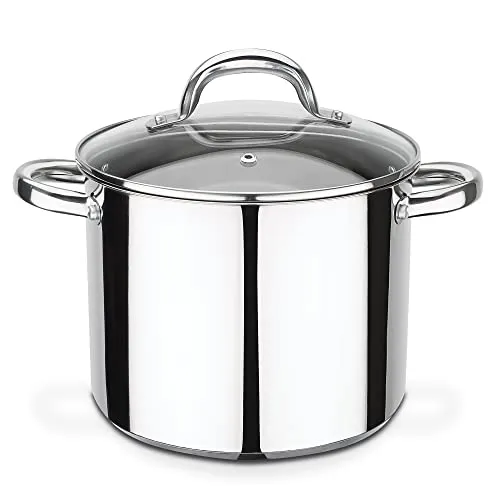 GSW 990189 Montreal Gemüsetopf 20cm - Kochtöpfe, ideal für Gemüse, Suppen und Eintöpfe, mit energiesparendem Thermo-Kapselboden für gleichmäßiges Garen.