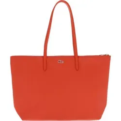 LACOSTE L.12.12 Concept Shopping Bag - Schultertasche in Burnt Orange - Handtaschen mit geräumigem Hauptfach für DIN A4 und stylishem Krokodil-Design aus den 80er Jahren, ideal für Einkäufe und Laptop bis 15 Zoll.