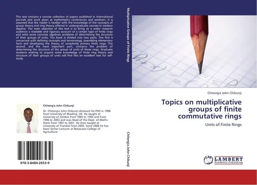Topics on multiplicative groups of finite commutative rings Chiteng'a John Chiku