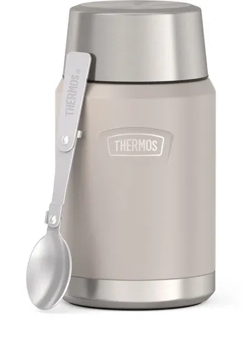 THERMOS Isolier-Speisegefäß ICON Food Jar 0,71 l - Thermobehälter aus Edelstahl 18/8 in edlem sandstone, hält Speisen bis zu 7 Stunden warm und ist ideal für unterwegs.
