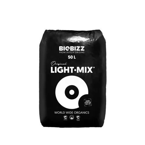 BioBizz Light Mix Erde mit Perlite, 50 Liter - Blumenerde für gesunde Pflanzen, leicht gedüngt und nachhaltig, ideal für Gemüse, Kräuter und Blumen im Innen- und Außenbereich.