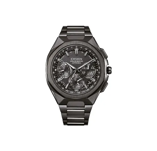 Citizen Attesa Eco-Drive CC4105-69E Titan GPS Solar Radio Herren Armbanduhr - Elegante Herrenarmbanduhr aus Titan mit GPS und Solarbetrieb. Ideal für den modernen Lifestyle, bietet mehrere Zeitzonen und ist bis 100 m wasserdicht.