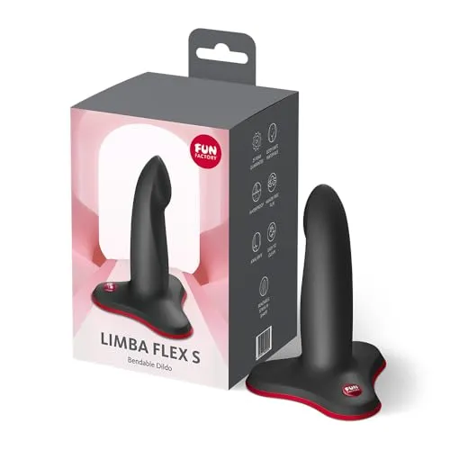 Fun Factory Limba Flex S | flexibler Dildo für G-Punkt-Stimulation | formbar & strap-on-fähig | mit Saugfuß | anal & vaginal | Sexspielzeug für Paare & Singles