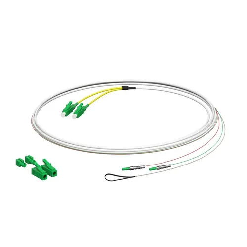 Kaiser 4264001 Glasfaser Patchkabel E3S Connect® LC/APC-E3S, 2m - Sonstige Elektroinstallationsartikel, hochwertiges Glasfaser Patchkabel für stabile und schnelle Verbindungen mit minimalem Biegeradius von nur 40 mm.