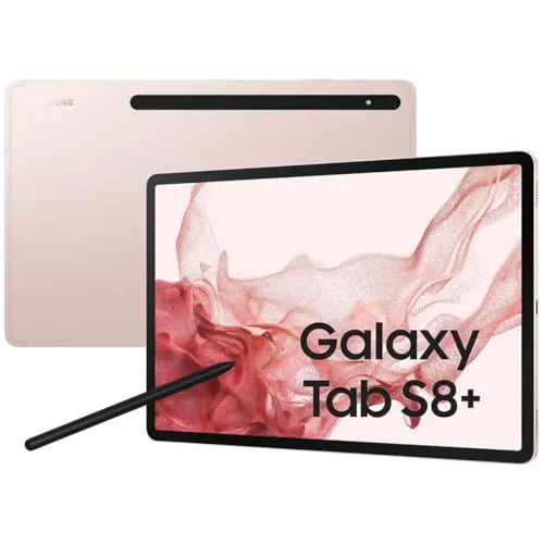 Samsung Galaxy Tab S8+ 5G X806B, 128GB - Tablet mit 12,4 Zoll Display und Qualcomm Snapdragon Prozessor, ideal für Multimedia und Gaming, langer Akku mit 10.090 mAh für stundenlangen Einsatz.