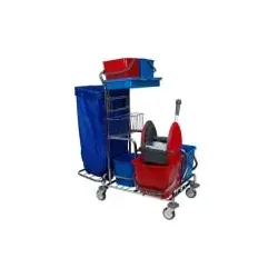 Meiko Gerätewagen AT 202 - 120 l Reinigungswagen - Sonstige Reinigungsgeräte, kompakter und stabiler Reinigungswagen mit Müllsackhalterung für effiziente doppelstufige Bodenreinigung.