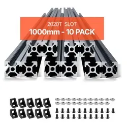 VEVOR 10er Set 1000mm Aluprofil Nutenprofil 2020 - Sonstige Elektroinstallationsartikel mit modularem Design, ausgezeichneter Korrosionsbeständigkeit und einfacher Installation für vielseitige Anwendungen.
