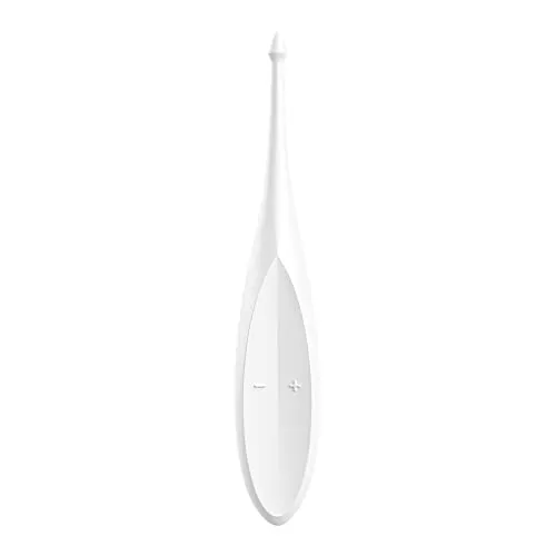 Satisfyer, Auflegevibrator, Tip Vibrator, Twirling Fun', 17,5 cm, wasserdicht (IPX7), wiederaufladbar, hautfreundliches Silikon, Farbe:weiß