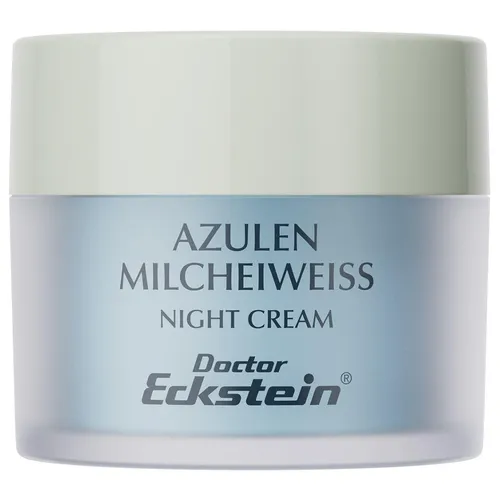 Doctor-Eckstein Azulen Milcheiweiss Nachtcreme 50 ml - Nachtpflege mit Azulen für beruhigende und antioxidative Wirkung, ideal für alle Hauttypen, besonders bei trockener Haut.