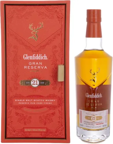 Glenfiddich Small Batch 18 Jahre Whisky - Exklusiver Single Malt Whisky aus Schottland, 18 Jahre gereift für einen vollmundigen Geschmack, perfekt für Kenner und Genießer.