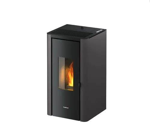 Freepoint Pelletofen Indigo anthrazit – 7 kW Heizleistung - Kaminofen mit eleganter anthrazit Oberfläche, effizienter Heizleistung bis 7 kW und umweltfreundlicher Pelletnutzung für gemütliche Wärme.
