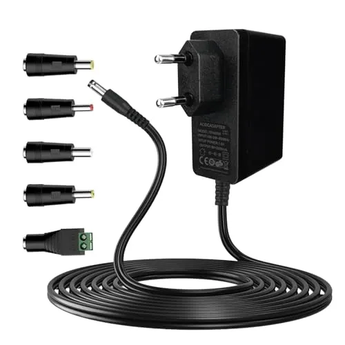 Gonew21 5V Netzteil 2A - Universal Netzteil 5V, 2 Meter langes Kabel AC Adapter Eingang 100-240V 50-60HZ, AusgangNetzteil 5V 2A 10W, 5 Steckernetzteil DC, AC/DC Adapter, LED-Licht, Mehr 5V-Geräte