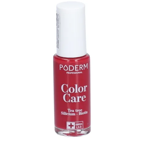 PODERM Nagellack mit Teebaumöl – 2-in-1 Farbe & Pflege - Nagelfeilen & Polierblöcke, stärkt und schützt gelbe oder beschädigte Nägel mit langanhaltender Farbe und 85% natürlichen Inhaltsstoffen, hergestellt in der Schweiz.