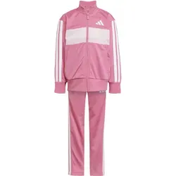 adidas Unisex Kinder SEASONAL ESSENTIALS TIBERIO 3 STRIPES TRICOT TRACKSUIT - Trainingsbekleidung für Kinder, aus 100 % recyceltem Polyester, mit CLIMACOOL Technologie für optimalen Komfort und Bewegungsfreiheit.