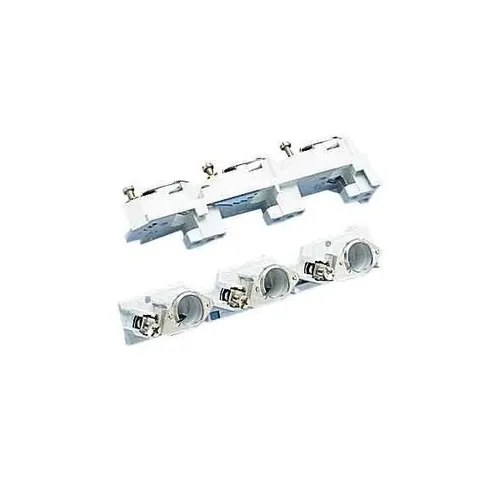 Wöhner DO-Reiter D0-Sicherungssockel 01492 - 10 Stück - Hochwertiger DO-Reiter D0-Sicherungssockel im praktischen 10er-Pack, geeignet für Sammelschienensysteme. Robuste Kunststoffausführung mit Abdeckung für zuverlässigen Einsatz bis 400 V.