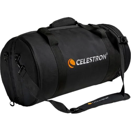 Celestron 94026 Telescope Bag for 8” Schmidt Cassegrain and EdgeHD Optical Tubes – Water-Resistant and Durable Carry Case with Protective Walls, Accessory Pocket and Padded Strap, Black