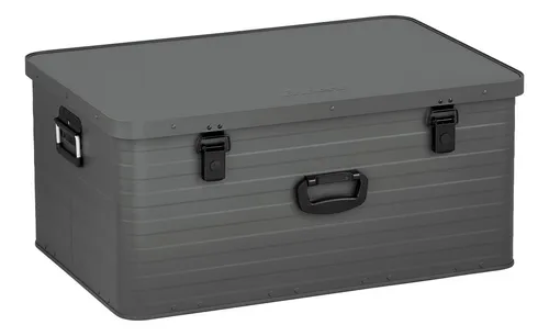 Enders® Alubox Toronto XXL Grey - 130 Liter Aluminium Box - Aufbewahrungsboxen, spritzwasserdicht und stapelbar, ideal für sicheren Transport und Lagerung von Gegenständen.