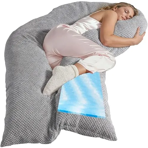 Traumreiter Seitenschläferkissen Visco XXL DELUXE - Kopfkissen für Seitenschläfer, ultra bequemes Visco-Schaum-Kissen für optimalen Schlafkomfort und Unterstützung während der Schwangerschaft.