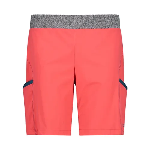 CMP Woman Bermuda Light Climb campari (C653) - Leichte Trekkinghose für Damen - Damen Kletterhosen, ideal für aktive Frauen, aus leichtem Funktionsgewebe mit innovativer Dry-Function-Technologie für optimale Feuchtigkeitsabführung und Komfort bei Outdoor-Aktivitäten.
