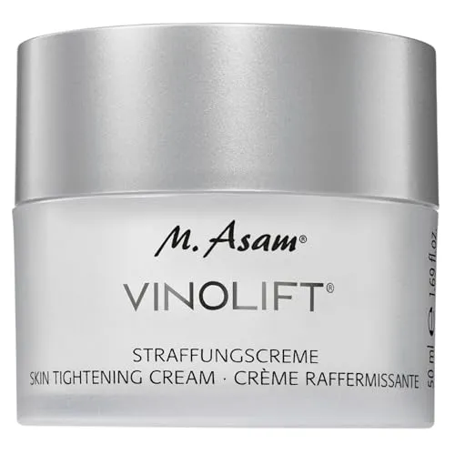 M. Asam VINOLIFT Straffungscreme (50ml) – Straffende Creme für trockene Haut, reduziert Linien & Falten, pflegende Gesichtscreme mit Traubenstammzellen, verkapseltem OPC, Resveratrol & Vitamin E
