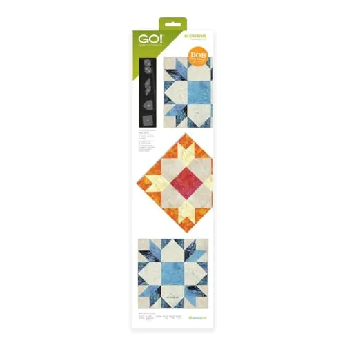 AccuQuilt GO! Weathervane-Stanzschablone 20,3 cm - Präzise Stanzschablone für kreative Projekte, ideal für Quilt- und Patchworkarbeiten. Kompakt und einfach zu handhaben, für wunderschöne Designs.