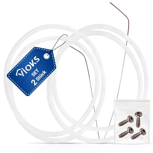 VIOKS Set 2 Stk Reparatursatz Pumpentopf Dichtung 12005744 - Ø 182mm für Spülmaschine Pumpentopf-Dichtung Siеmens Bosch Neff Pumpensumpfdichtung Siеmens Geschirrspüler Ersatzteile bei Fehler E15