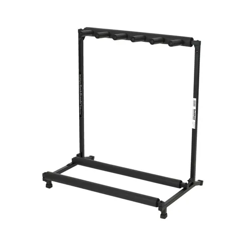 Rockstand RS20881 5er Multiständer für Bass & Gitarre - Zubehör für Gitarre & Bass mit Schaumstoffpolsterung zum Schutz deiner Instrumente, zusammenklappbar für einfache Lagerung und Transport, robust und stabil