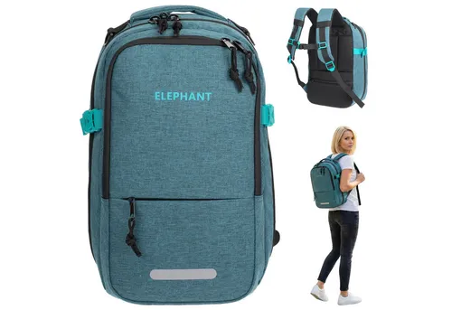 ELEPHANT Rucksack Handgepäck 40x25x20 cm für Reisen - Kompakter 20 L Rucksack für Handgepäck, wasserabweisend und pflegeleicht. Ideal für Reisen mit Ryanair, ausgestattet mit Laptopfach und Organizer-Taschen.