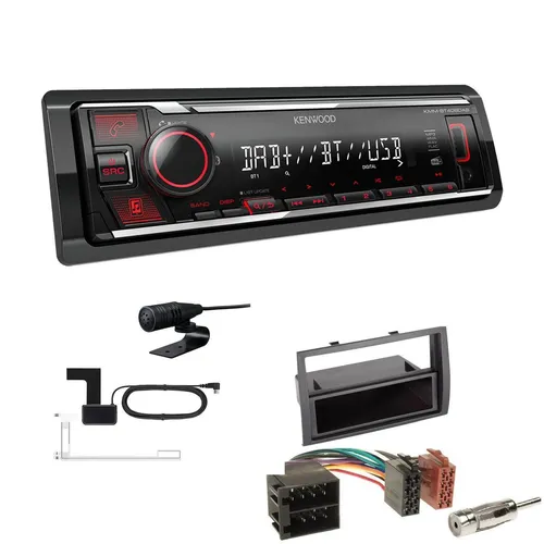 Kenwood KMM-BT408 DAB+ Auto Radio für Citroen Jumper - 1-DIN Autoradio mit Bluetooth, USB, AUX und DAB+ für perfekten Musikgenuss im Citroen Jumper (2006-2011) - inklusive Einbauzubehör.