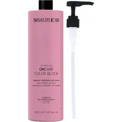 SELECTIVE ON CARE Color Block Shampoo 1000ml - Shampoo für farbige Haare, spendet Feuchtigkeit und stabilisiert die Farbe für glänzende, vitale Ergebnisse. Ideal für die Pflege gefärbter Haare.