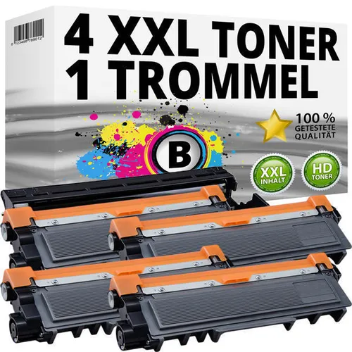 4x TONER kompatibel BROTHER TN2320+DR2300 DCP-L2500D L2520DW L2540DN MFC-L2740DW