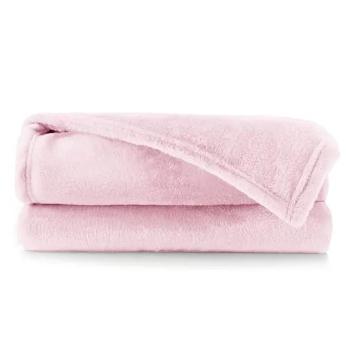 DecoKing Kuscheldecke 200x220 cm rosa - Weiche Microfaser Tagesdecke, ideal als Wohndecke oder Sofaüberwurf. Pflegeleicht, 40 Grad waschbar und perfekt als Geschenk für jeden Anlass.