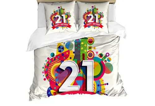 Abakuhaus Bettwäsche weicher Microfaserstoff Allergiker geeignet, kein Verblassen, Microfaser, Bunt Alles Gute zum Geburtstag Bild